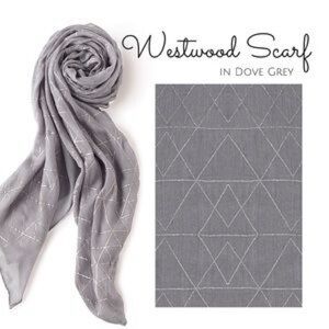 Stella & Dot Westwood Scarf in Dove Grey